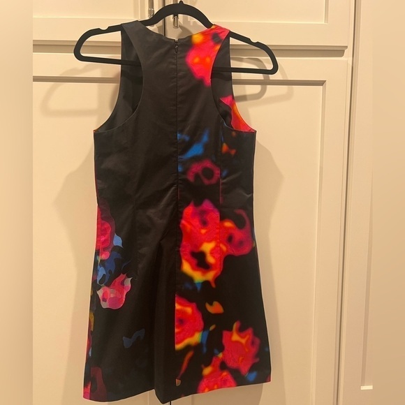 NWT!! Milly New York Rosette A-line Mini Dress. Size 4. Beautiful vibrant print. - Picture 8 of 11